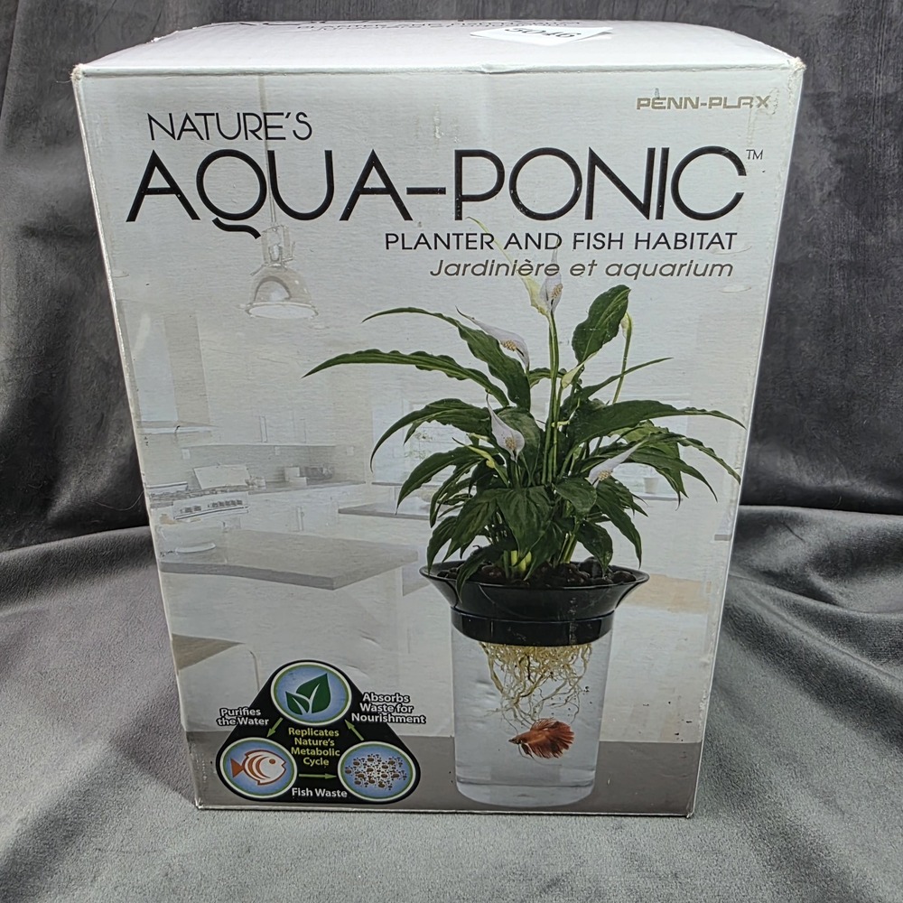 Penn-Plax (APON1) Aquaponic Planter and Aquarium for Betta Fish Tank - Picture 3 of 4
